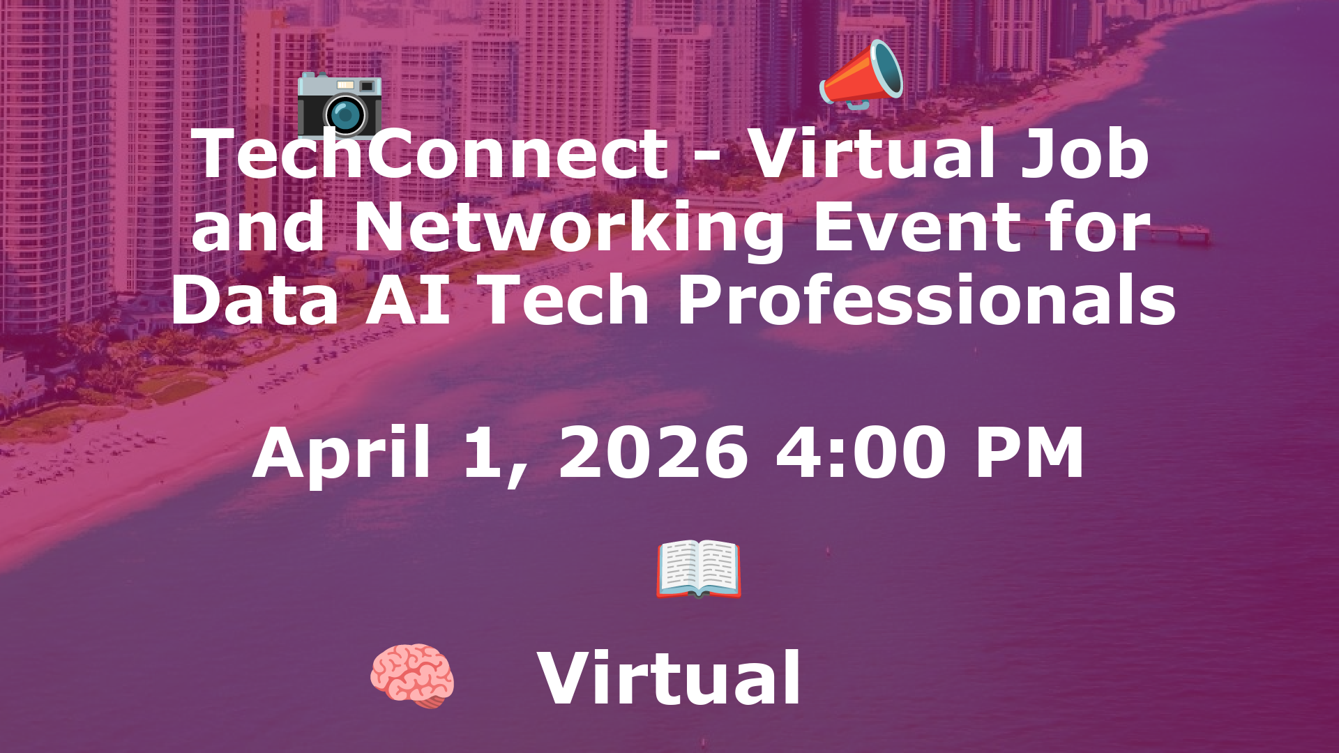 TechConnect - Virtual Job and Networking Event for Data AI Tech Professionals event image